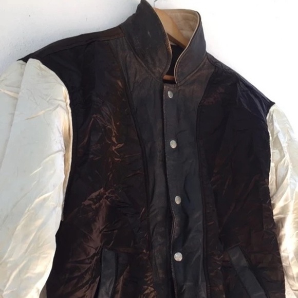 JEFF HAMILTON WHITE SOX REVERSIBLE LEATHER JACKET - Picture 4 of 8